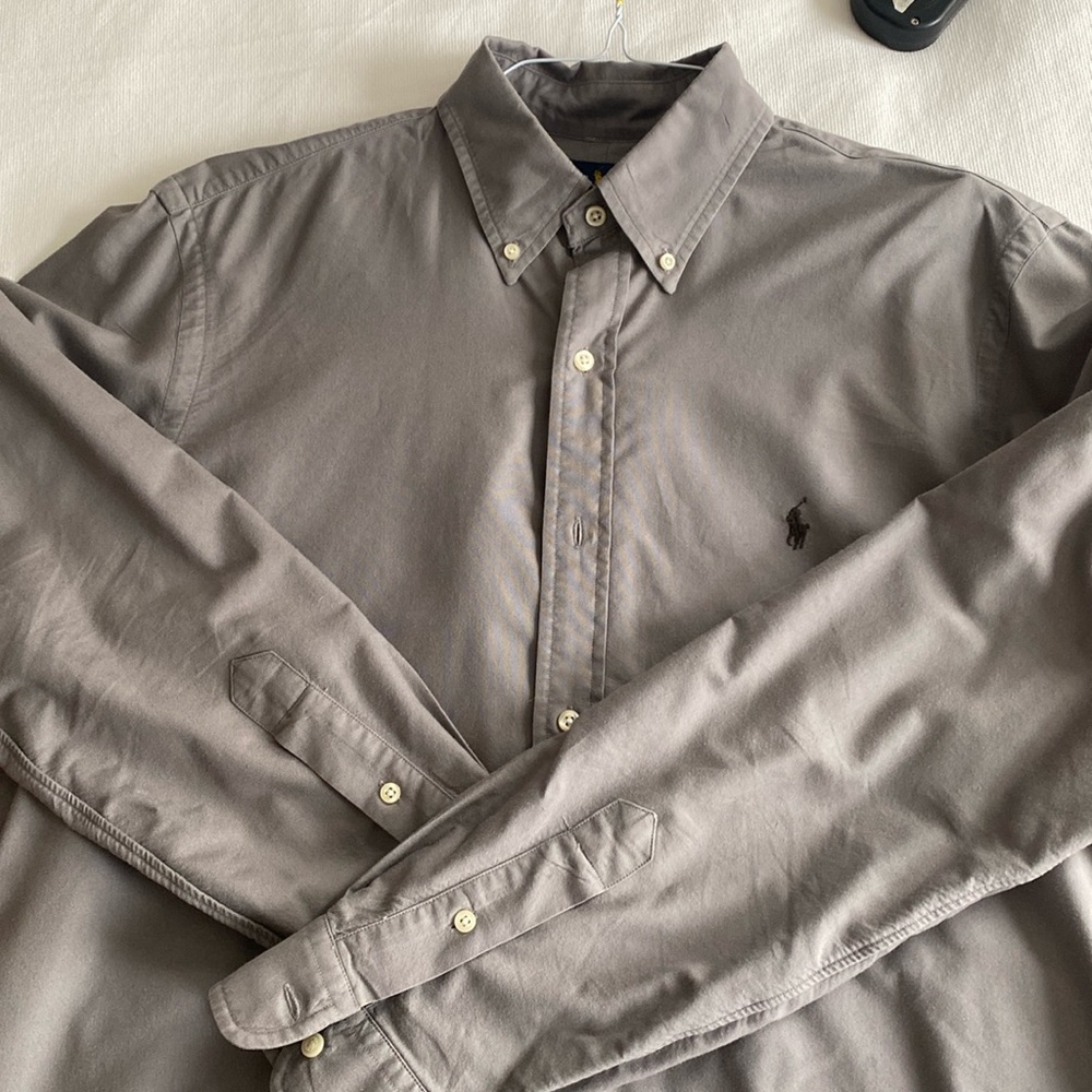 RALPH LAUREN classic fit . L . Grey cotton